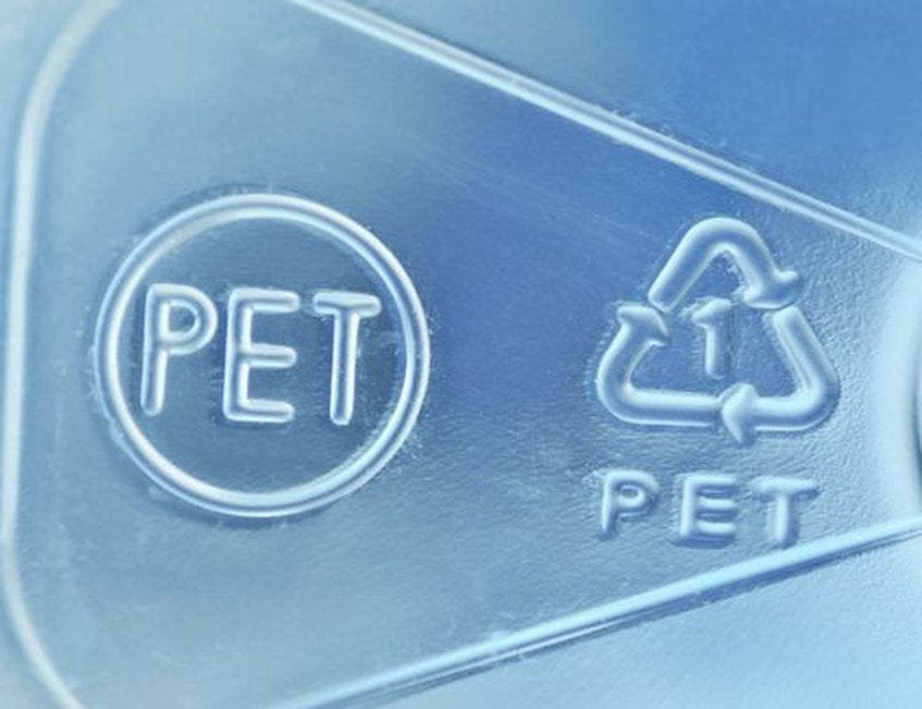 Picto de matière PET sur emballage Handybag