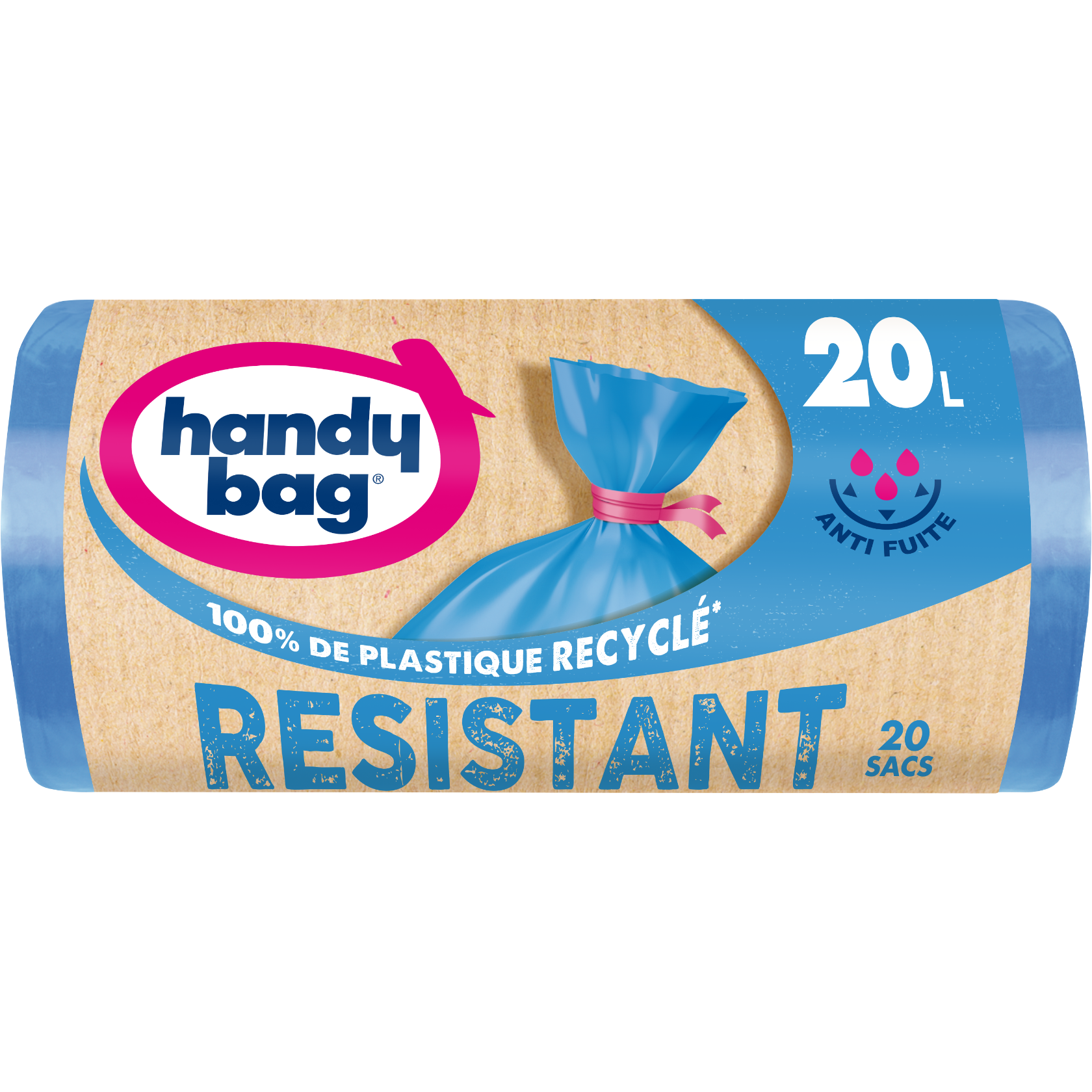 Sacs poubelle Handy Bag Resistant 20 litres 20 sacs