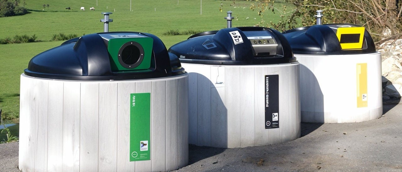 Poubelles enterrées Handybag pour tri sélectif en extérieur