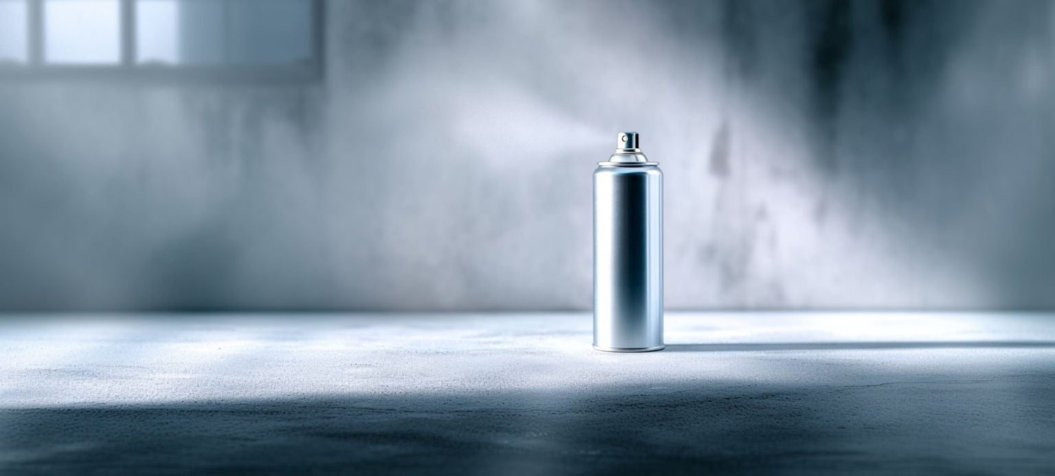 Aérosol métallique diffusant une brume fine