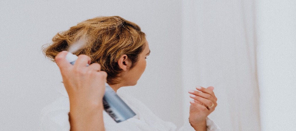 Aérosol de shampoing sec pour cheveux gras