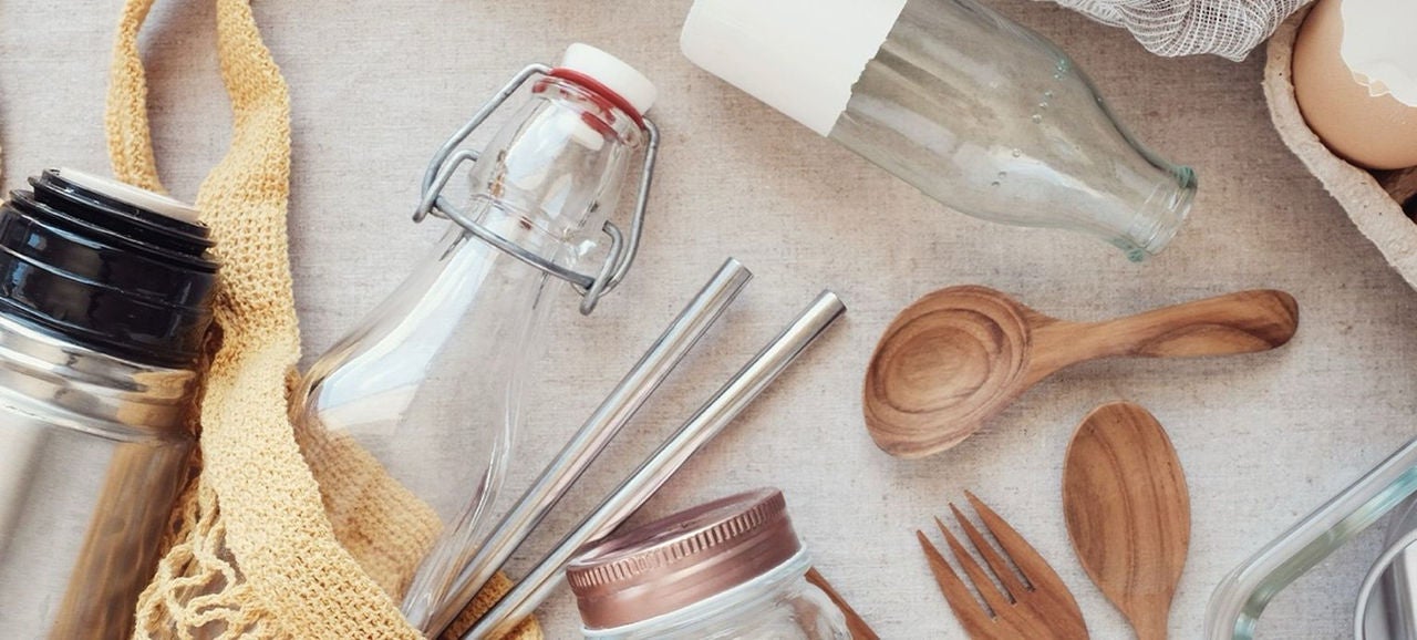 Sac en maille pour provisions écologiques en cuisine