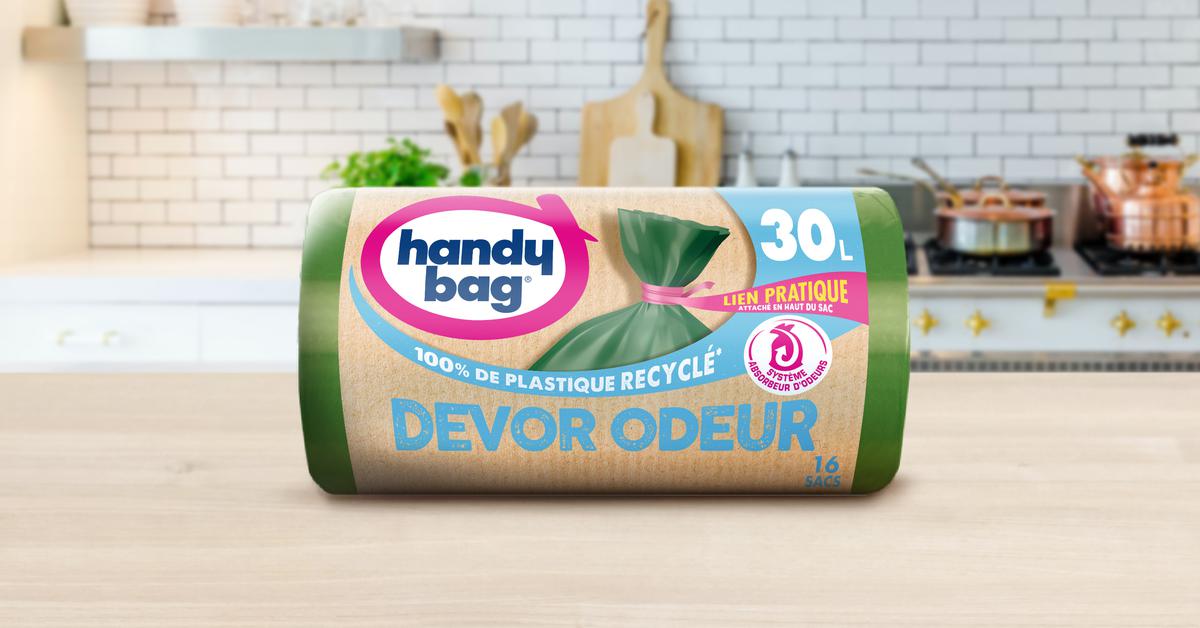 Sac poubelle HANDY BAG 30L 1 rouleau 12 sacs - Devor Odeur