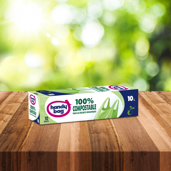 Sac à poignées 100% Compostable