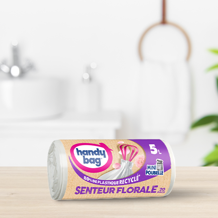 Sac à poignées coulissantes Senteur Florale 5L