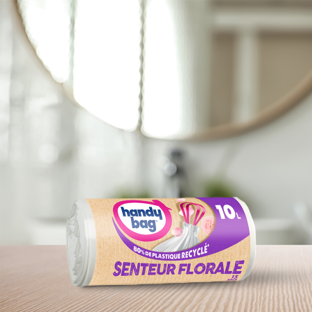 Sac à poignées coulissantes Senteur Florale 10L