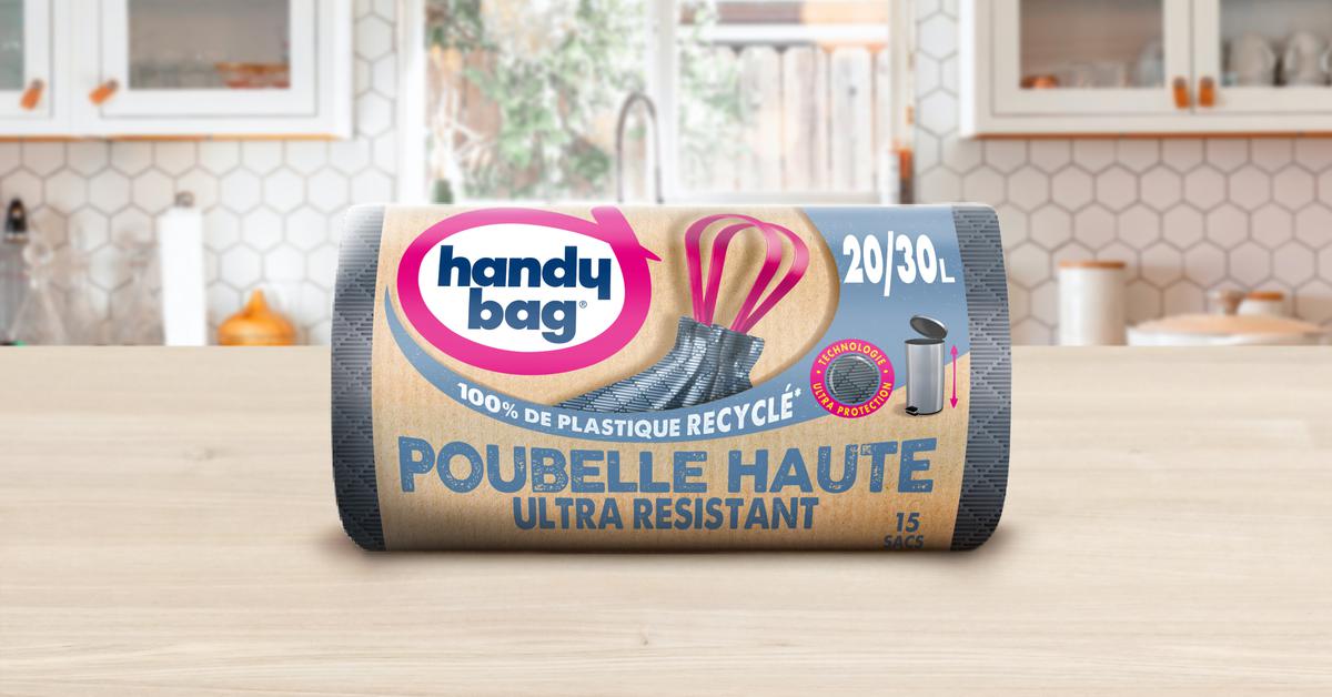 Sacs poubelle coulissants, Handy Bag (10 x 50 L)
